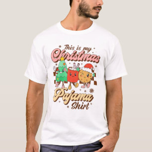 Camiseta Retro Este Es El Café De Árbol Pajama Xmas De Mis