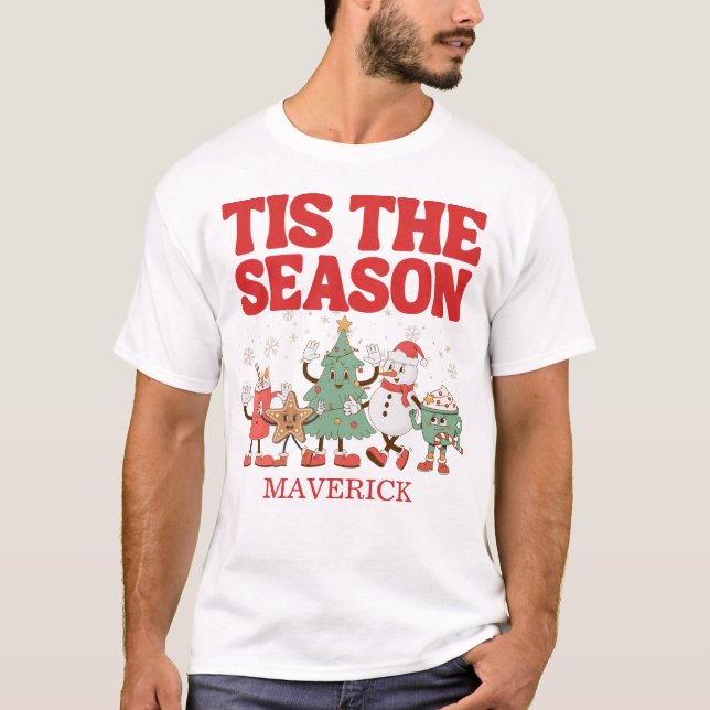 Camiseta Retro Este Es El Navidad De Temporada (Anverso)