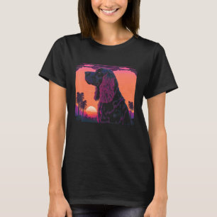 Camiseta Retro Estética Gordon Setter Dog