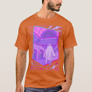 Camiseta Retro estético de hoja fantasma de vaporwave de lo