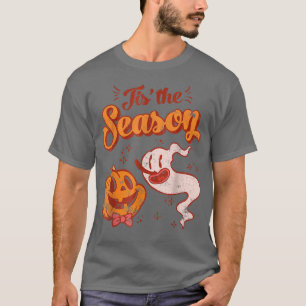Camiseta Retro Esto Es La Calabaza De Temporada Y Fantasma 
