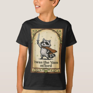 Camiseta Retro Esto Fue El Tism Mlord Funny Wizard Raccoon