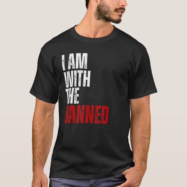 Camiseta Retro estoy con la librería de libros prohibidos (Anverso)