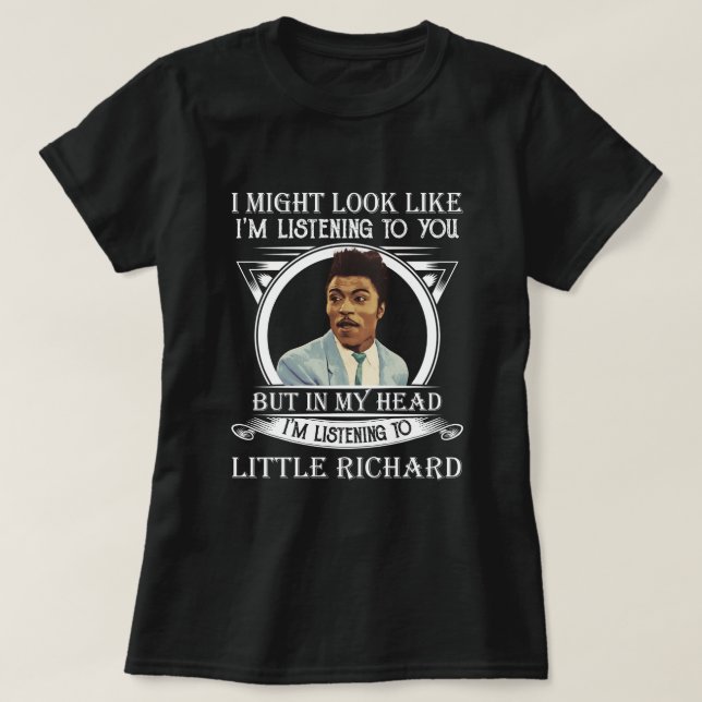 Camiseta Retro Estoy escuchando el pequeño regalo de Richar (Diseño del anverso)