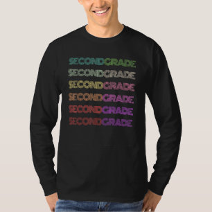 Camiseta Retro Estudiante De 2º Grado Profesor Equipo Groov
