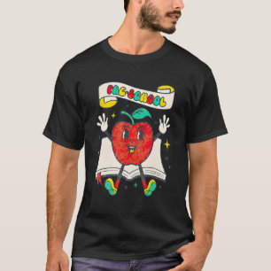 Camiseta Retro Estudiante De Moda De Apple De Vuelta A La E