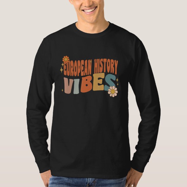 Camiseta Retro European History Vibes Teacher Women Kids (Anverso)