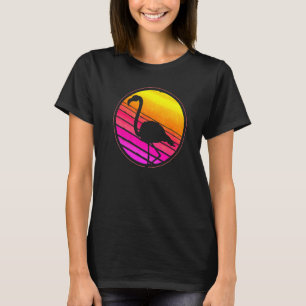 Camiseta Retro Exotic Bird Animal Tropical Animal Pink Flam