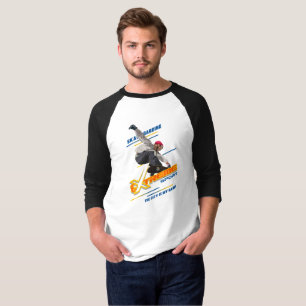 Camiseta Retro Extreme Sport Skateboard   Hombre Manga 3/4 