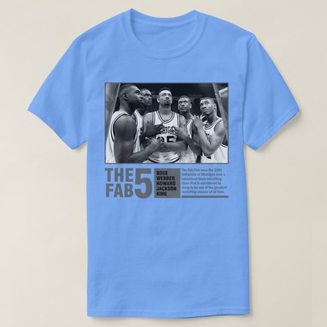 Camiseta Retro Fab 5 BW (Diseño del anverso)