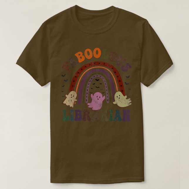 Camiseta Retro FABOOLOUS LIBRARIAN Costume This Is My Scary (Diseño del anverso)
