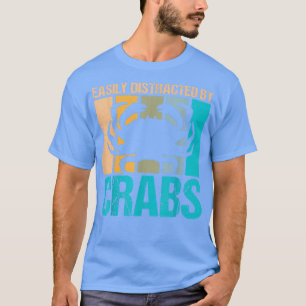 Camiseta Retro Fácilmente distraído por el amante del cangr