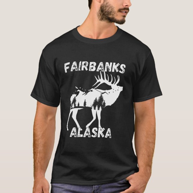 Camiseta Retro Fairbanks Alaska Apparte Souvenir (Anverso)