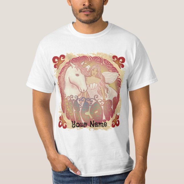 Camiseta Retro Fairy y Unicorn (Anverso)