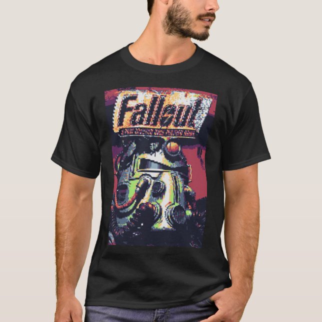 Camiseta Retro Fallout Piel Cover family family (Anverso)