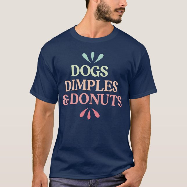 Camiseta Retro familiar Dimples and Donuts (Anverso)