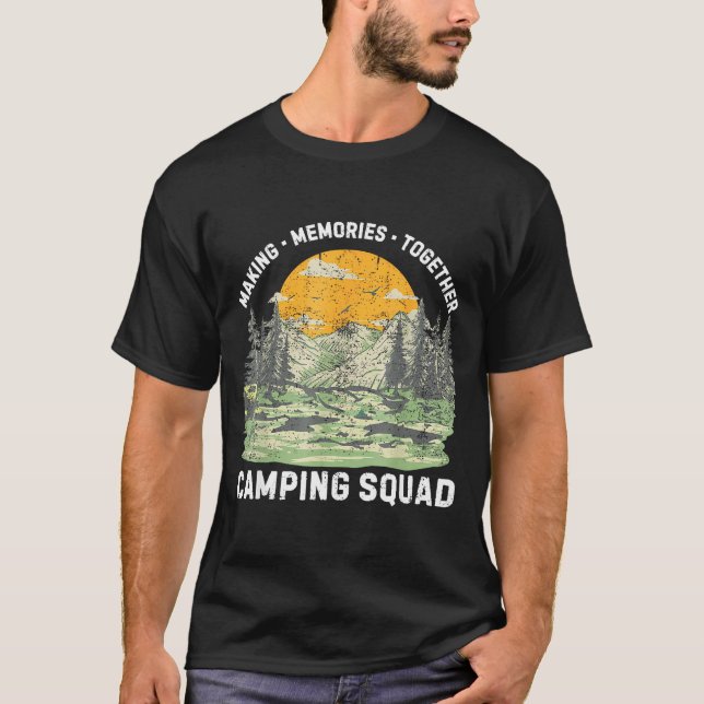 Camiseta Retro Family Camng Crew Est 2025 Camper Camp Camng (Anverso)