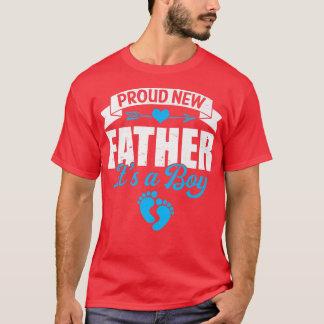 Camiseta Retro Family Proud New Father It's A Boy Gender Re