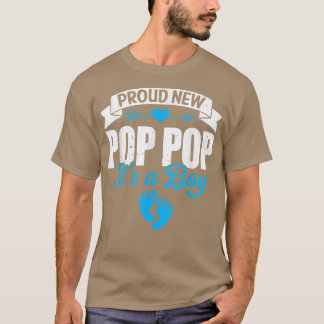Camiseta Retro Family Proud New Pop Pop It's A Boy Gender R