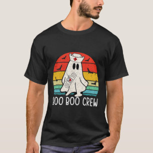 Camiseta Retro Fantasma Boo Boo Crew Mujeres Enfermeras Fun