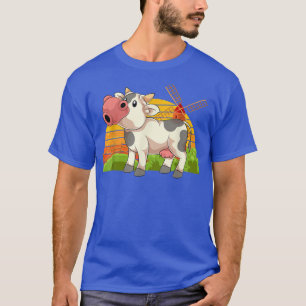 Camiseta Retro Farm Animal Lover Farming Farmer Cute Cow 