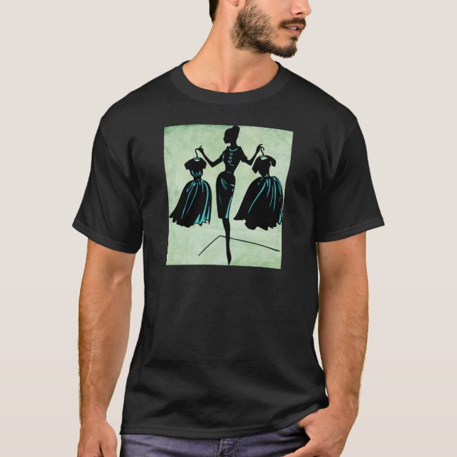Camiseta Retro Fashionista Silhouette (Anverso)