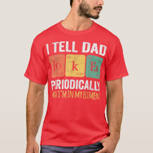 Camiseta Retro Father Day I Tell Dad Jokes Periodically My