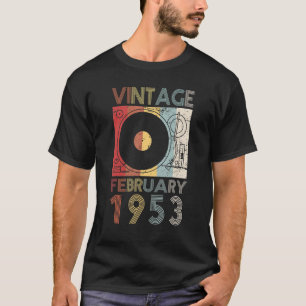 Camiseta Retro Febrero 1953 A 69º Cumpleaños 69 Años