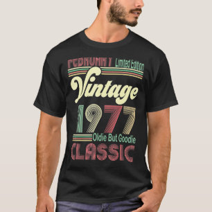 Camiseta Retro Febrero 1977 Vieja Oldi pero Goodie 44