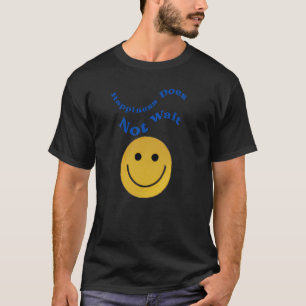 Camiseta Retro Feliz Cara Sonrisa La felicidad no espera