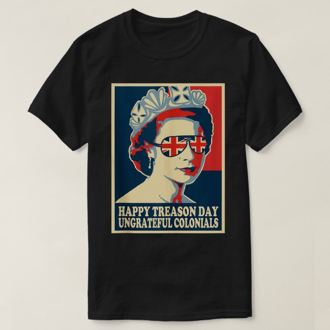 Camiseta Retro Feliz Día De La Traición 4 De Julio Coloni B (Diseño del anverso)