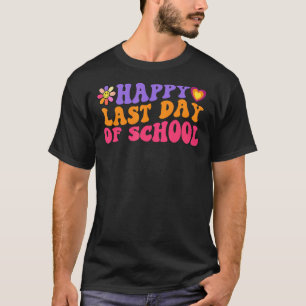 Camiseta Retro Feliz El Último Día De La Escuela Daisy Flow
