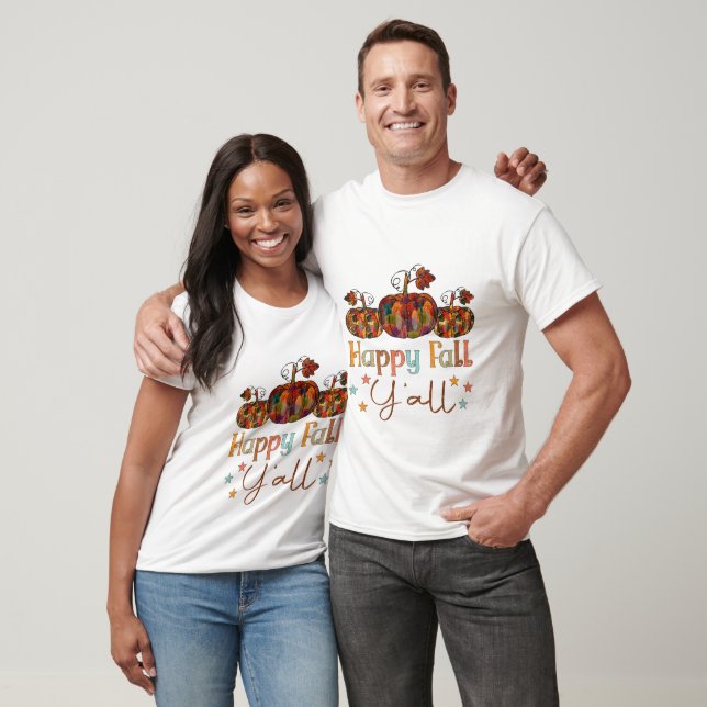 Camiseta Retro Feliz Otoño para Todos - Otoño (Unisexo)