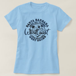 Camiseta Retro femenino de la costa oeste de Santa Bárbara
