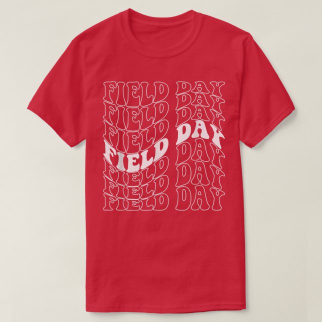 Camiseta Retro Field Day for teacher student school trips b (Diseño del anverso)