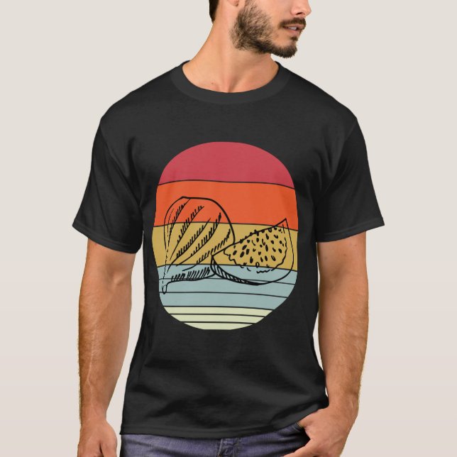 Camiseta Retro Fig Design Planta de higos vegetarianos (Anverso)