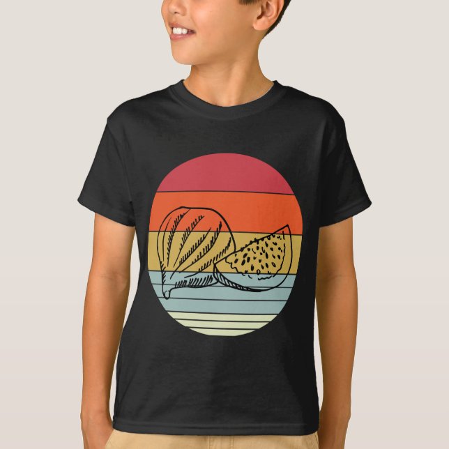 Camiseta Retro Fig Design Planta de higos vegetarianos (Anverso)