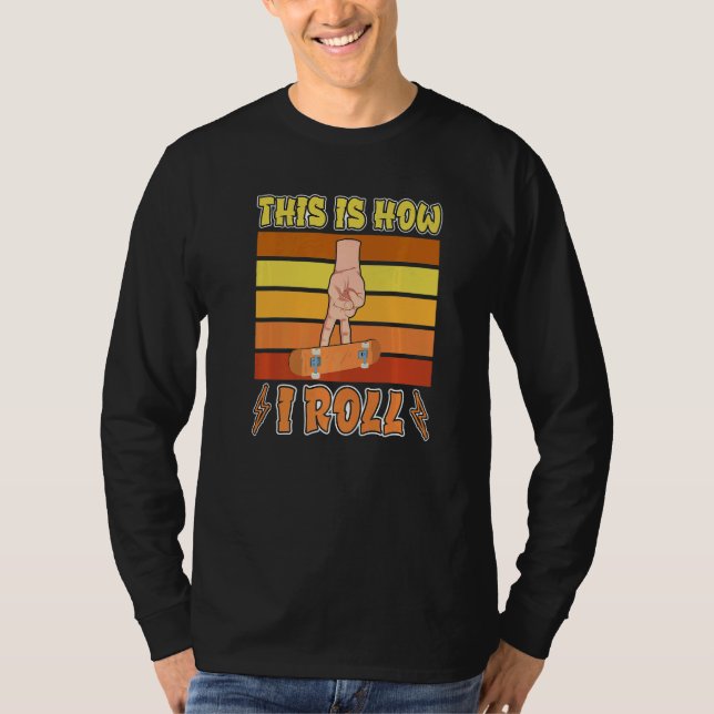 Camiseta Retro Fingerboard Finger Skateboarding Fingerboard (Anverso)