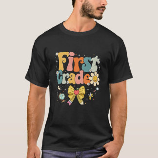 Camiseta Retro First Grade Back To School 1st Grade Teacher