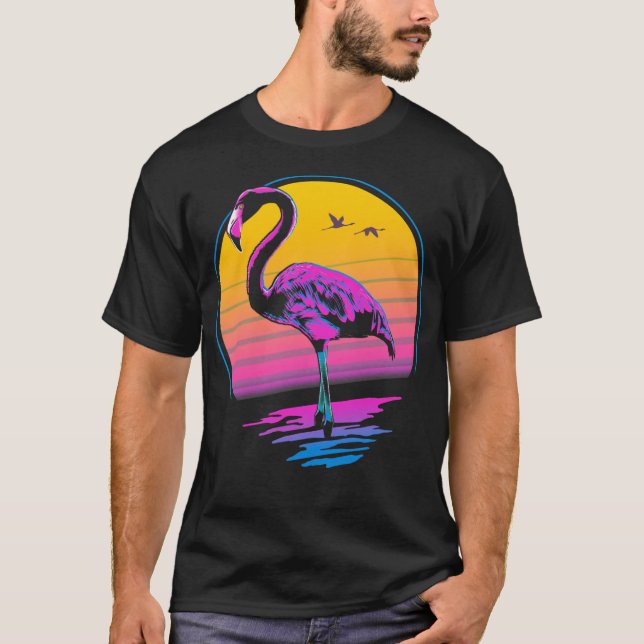 Camiseta Retro Flamingo (Anverso)