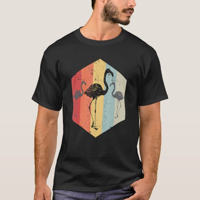 Camiseta Retro Flamingo Vintage (Anverso)