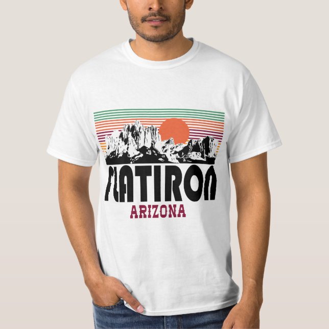 Camiseta Retro Flat Iron Superstitions Mountain Arizona  (Anverso)
