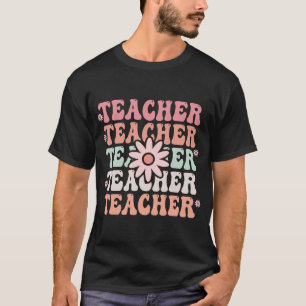 Camiseta Retro Flor de Margarita Bonita Profesora