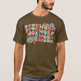 Camiseta Retro Floral Bookworm Librarian Book Lover Funny R