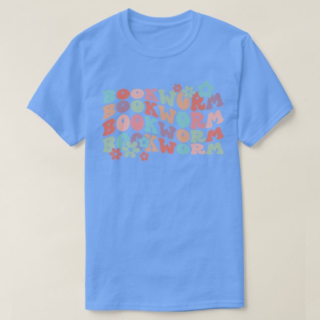 Camiseta Retro Floral Bookworm Librarian Book Lover Funny R (Diseño del anverso)