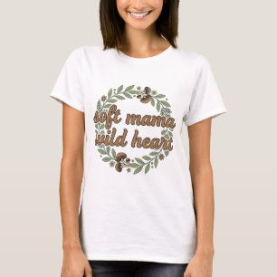 Camiseta Retro Floral de Champiñón SVG Estético para Mamá