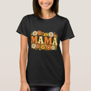 Camiseta Retro Floral Mama – Madre Boho Vintage
