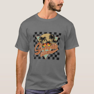 Camiseta Retro Florida Beach 2022 Vacaciones familiares coi