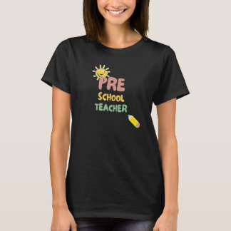 Camiseta Retro Flowers Kindergarten Preschool Teacher Idea 