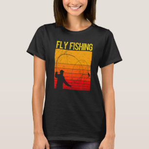 Camiseta Retro Fly Angler Fly Fisherman Rod Anglers